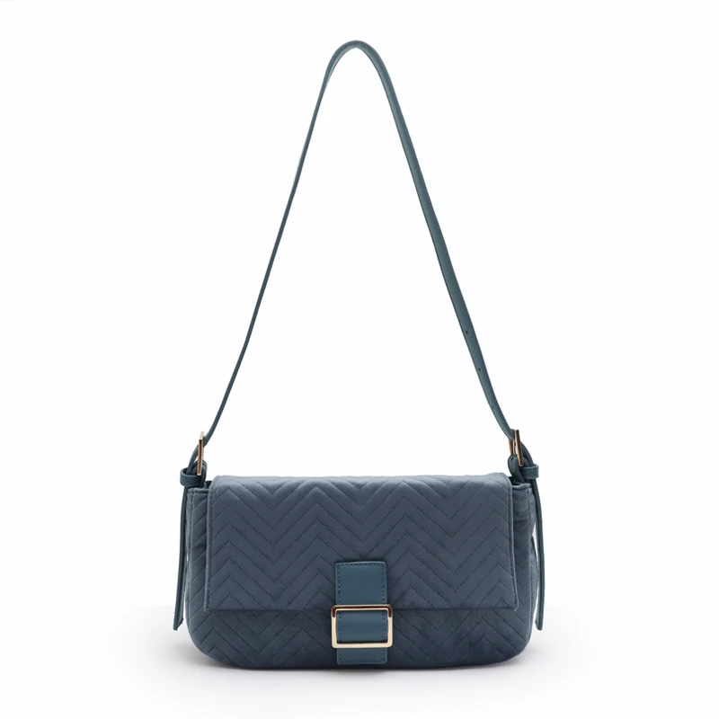 

Luxury Design Geometric Embroidered Velvet Bag New Fashion Versatile One-shoulder Messenger Lady Bag Female's Fashionable Purse