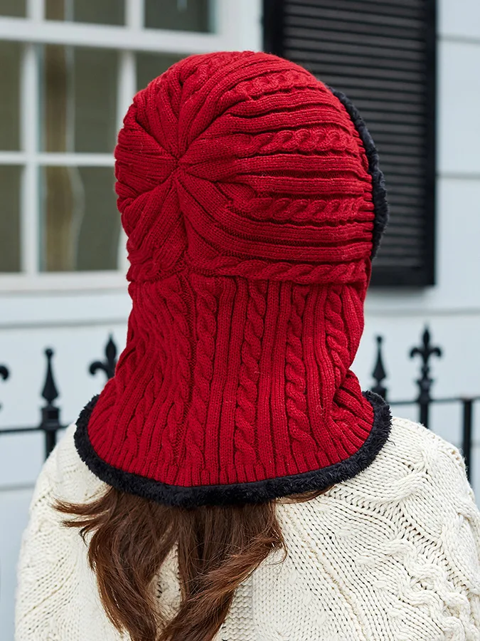 OZyc новая зимняя вязаная шапка шарф для женщин Skullies Beanies Зимние шапки для мужчин и женщин теплая маска Толстая шапка для девочек Женская шапка бини