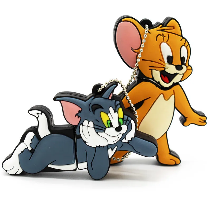 USB флеш накопитель для мыши и cant Tom and Jerry с изображением животных 8 ГБ/16 ГБ/32 ГБ/64