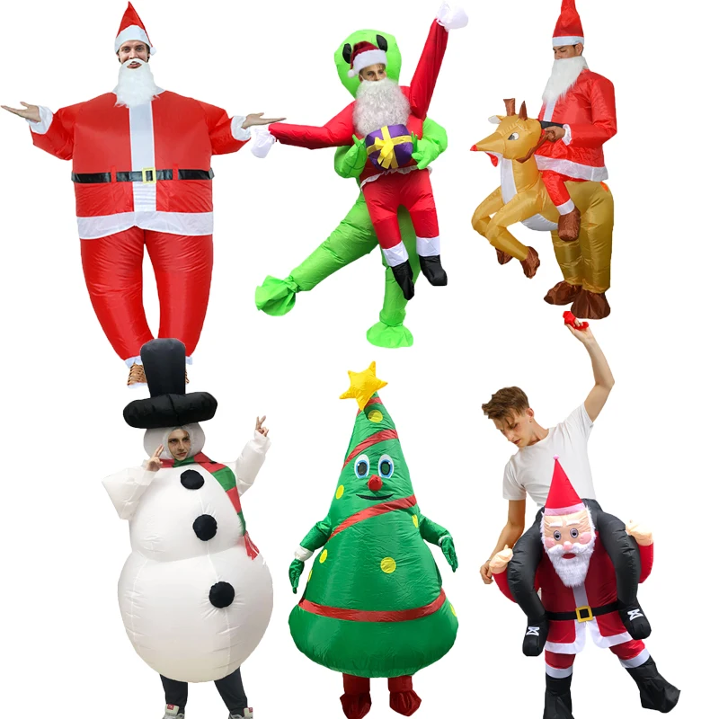 Новый надувной товар Рождественский костюм Санта Клауса на мне инопланетянина
