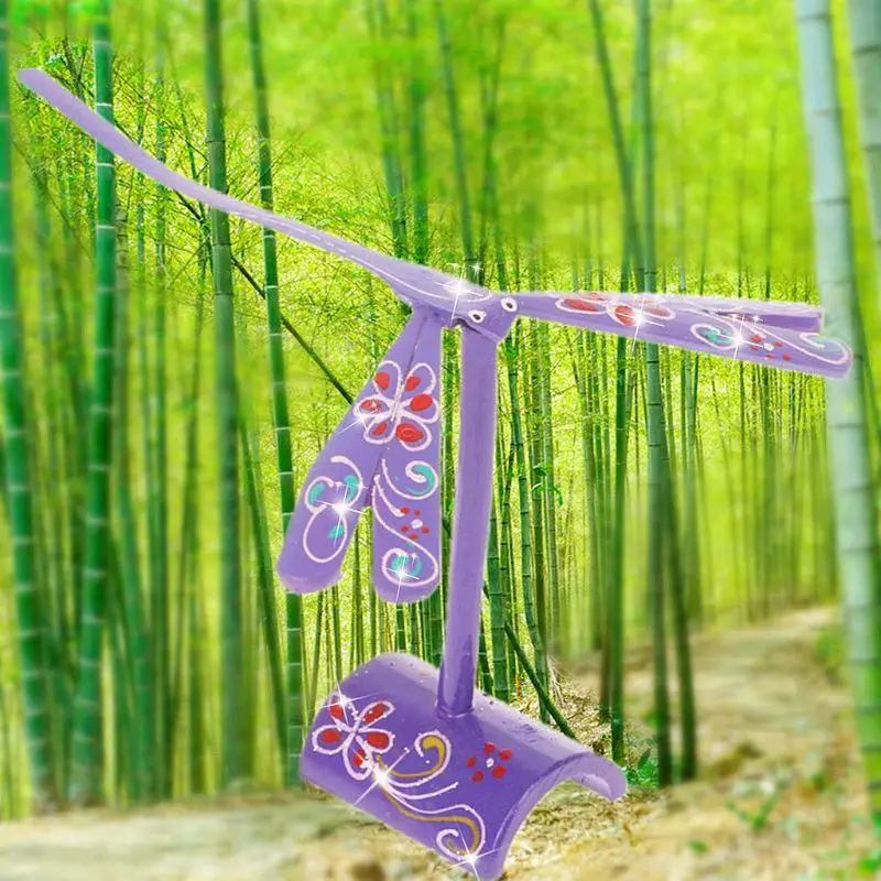 Новинка бамбуковая Стрекоза баланс птицы орла стол для показа куклы игрушка