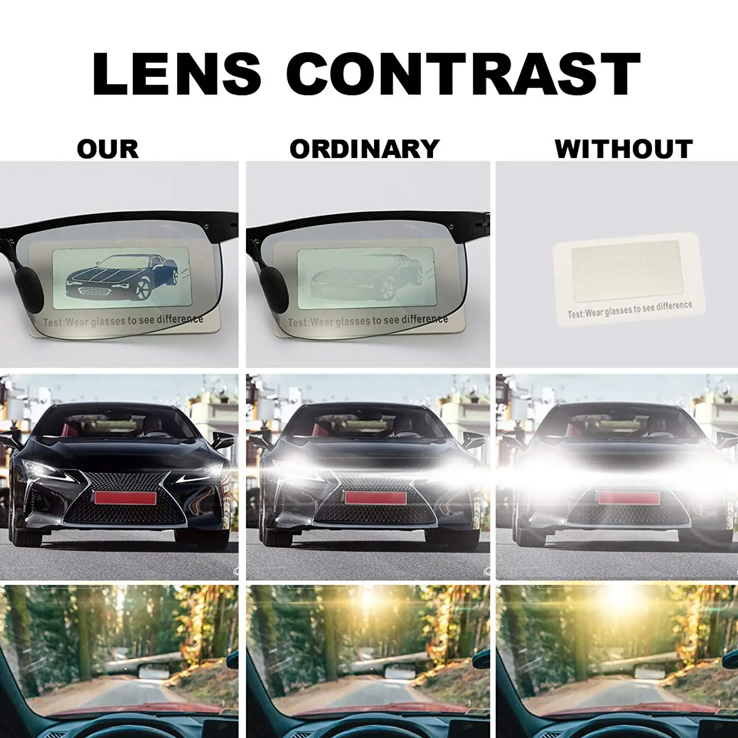 

Night Vision Glasses Photochromic Polarized Semi-Rimless Sunglasses Driver Sports Goggle Chameleon Change Color Sunglasses Men