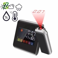 led electronic clock projection digital alarm clock temperature time date usb charger led clock
