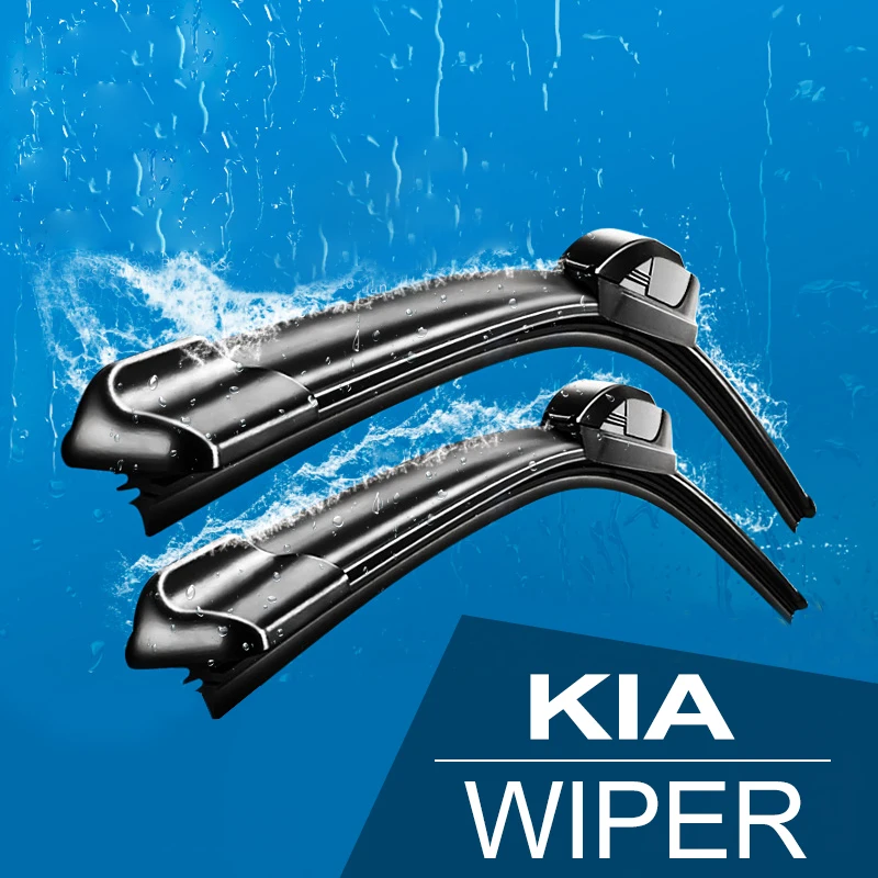 Car Windshield Wiper Blade Durable Rubber for KIA RIO (2006-2014)1.4L MT GL CNG 1.6L AT GLS Windscreen Wipers | Автомобили и