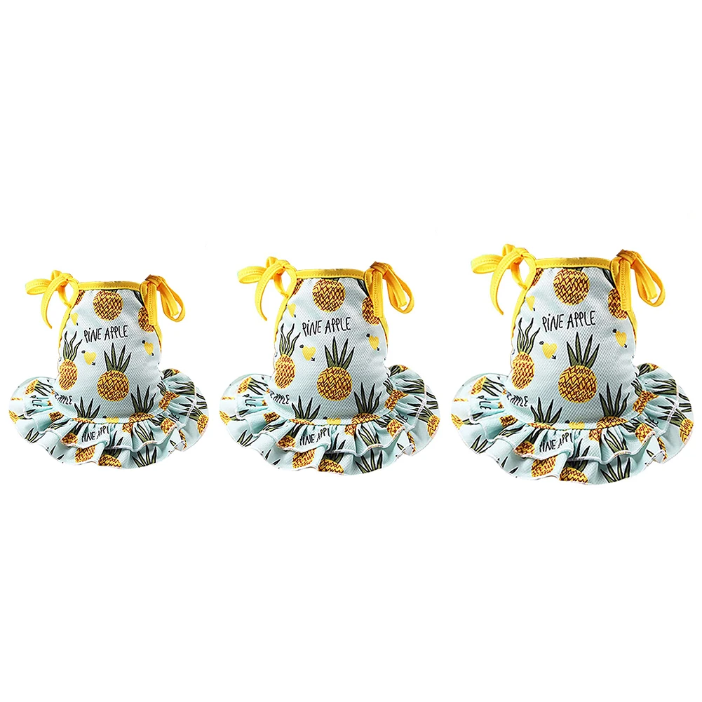 

Dog Dress Puppy Vest Skirt Cat Pet Party Pineapple Print Sundress Summer Clothes Pet Dog Cat Supplies Kitty Small Dog Clothing