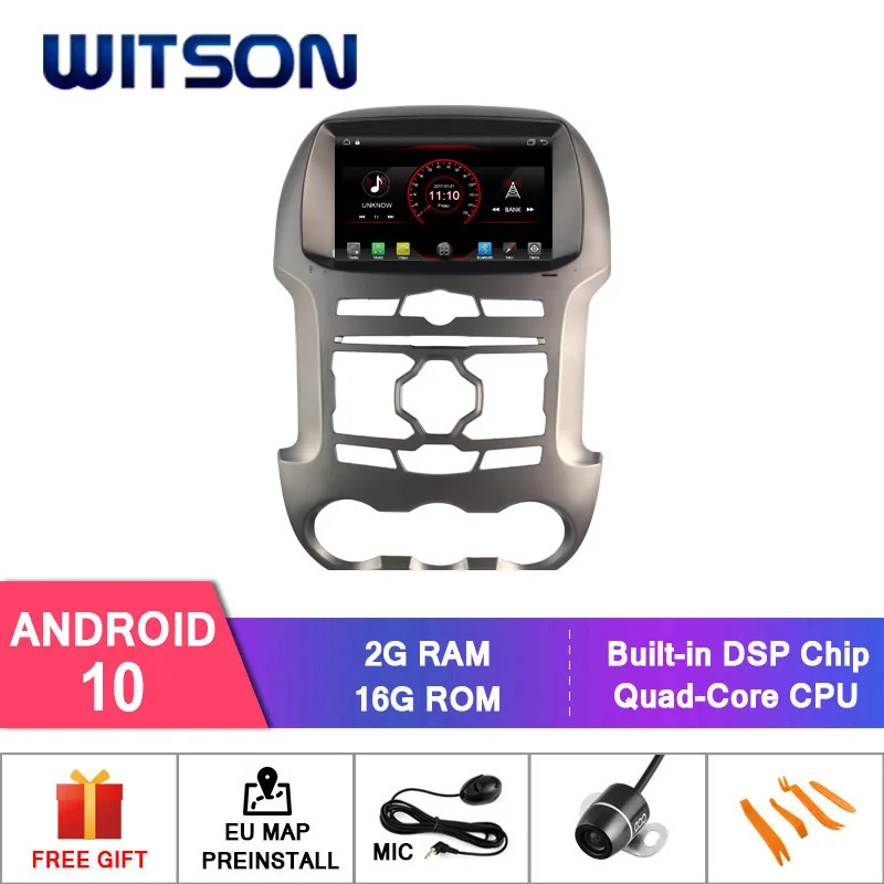 Автомобильный DVD-радиоприемник WITSON ANDROID 10 для FORD RANGER 2012-2014 2 Гб ОЗУ 16 ПЗУ/Carplay Dongle (USB
