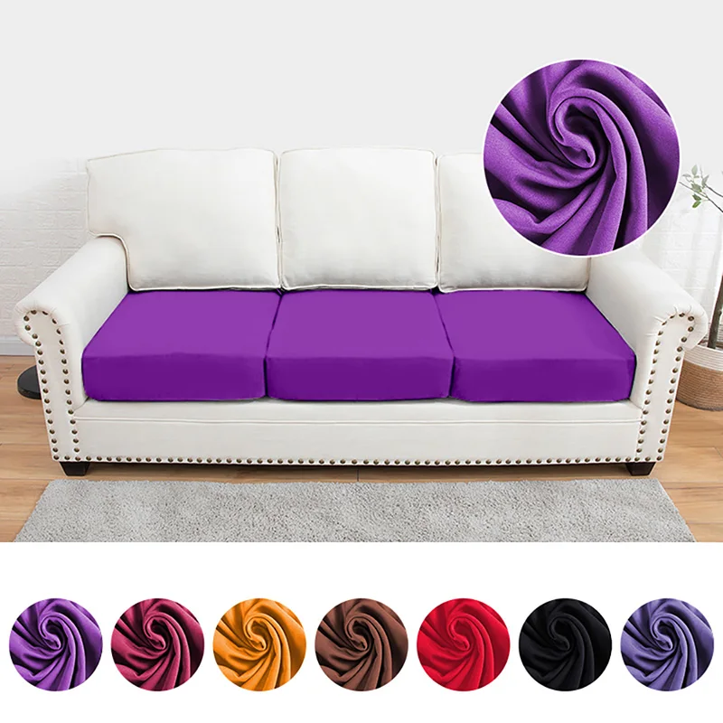

Sofa Seat Cushion Cover Chair Cover Pets Furniture Protector Elastic Polar Fleece Spandex Washable Removable Slipcover