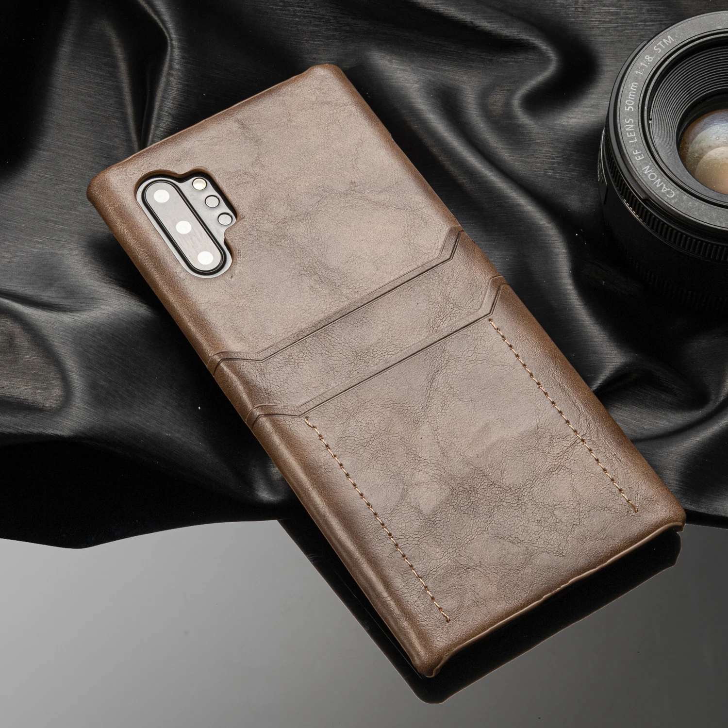 Чехол для держателя карты для samsung Galaxy Note 10 Plus Note10 Note10+ Coque роскошный кожаный тонкий кошелек ударопрочный жесткий чехол для задней панели etui
