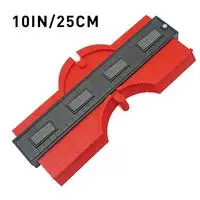 10 inch 25cm 12/14/25/50 см контур датчик Пластик профиль копия контур датчики стандартная древесина инструмент для маркировки в клеточку измерены в ненатянутом ламинат Плитки основные инструменты - Цвет: 10 inch 25cm