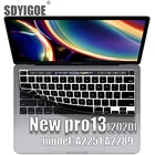 Защитная пленка для клавиатуры macbook pro13 2020, силиконовая крышка для клавиатуры ноутбука 13 дюймов A2289 A2251, русская, французская, испанская