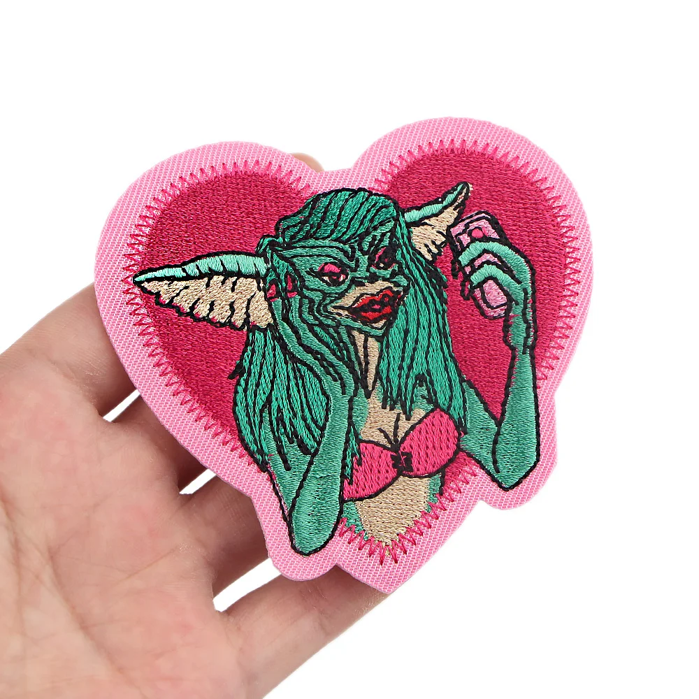 A3925 Patchfan с монстрами из мультфильма вышитая нашивка-аппликация Швейные