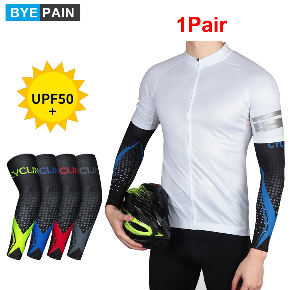 

1 пара охлаждающих рукавов для мужчин женщин мужчин УФ Защита от Солнца спортивные татуировки рукава UPF 50