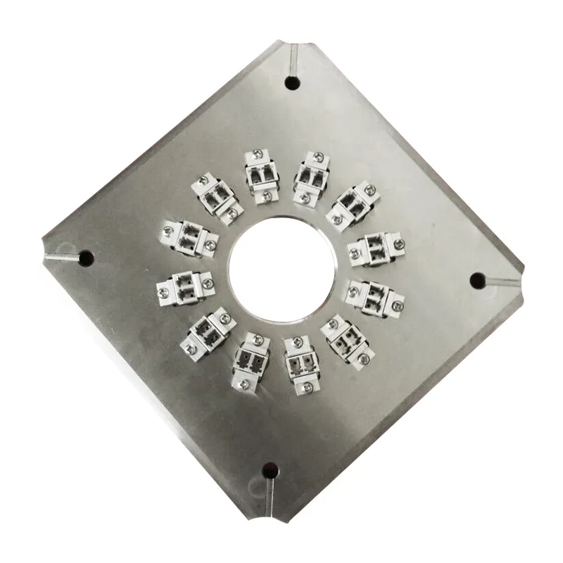 Four corner pressurized PC1.25 1.0 bare ferrule non-standard ferrule fiber grinder grinding disc polisher fixture LC/APC-24