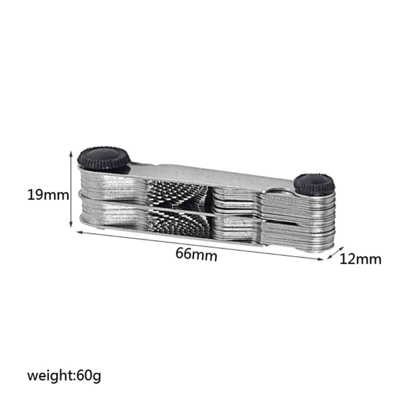 

55/60 Degree Metric Inch Thread Plug Gauge Gear Tooth Screw Pitch Gauges Measuri Q1FF