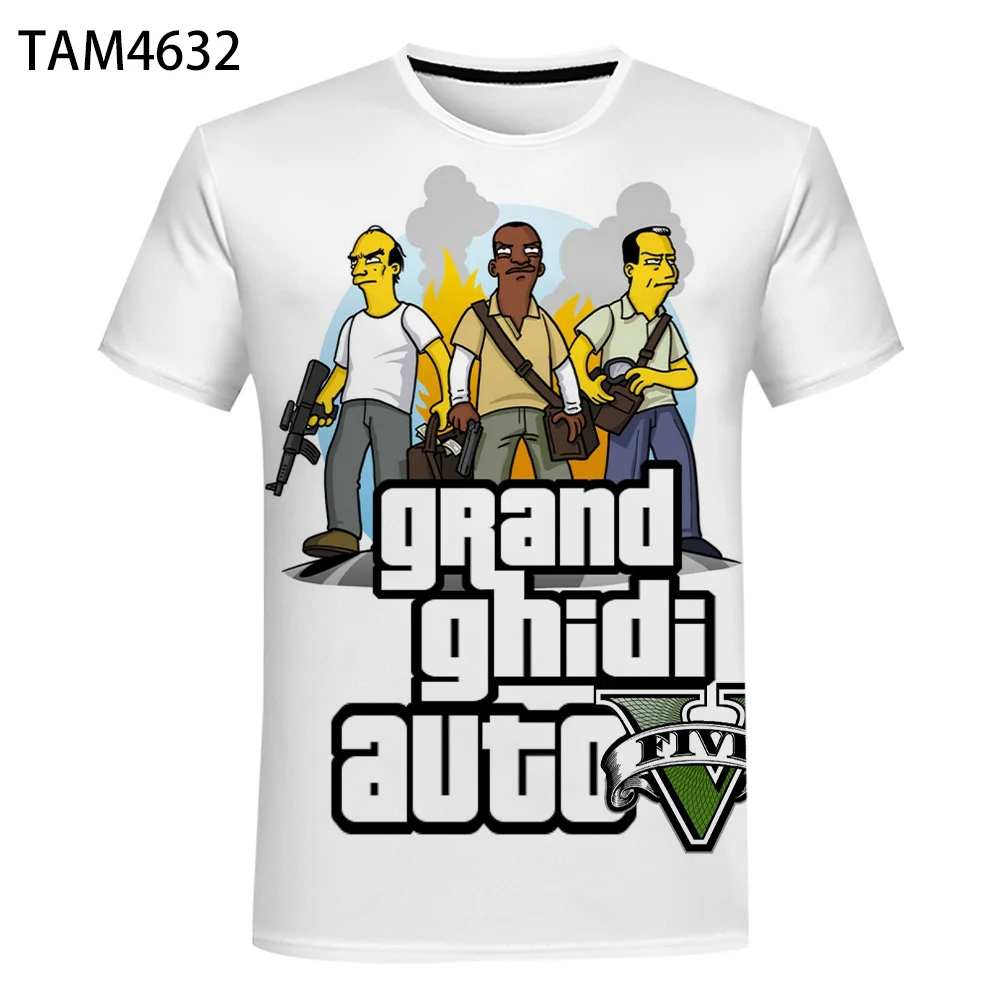 Новинка 2021 Европейская и американская мода брендовая 3D Футболка с принтом Кража