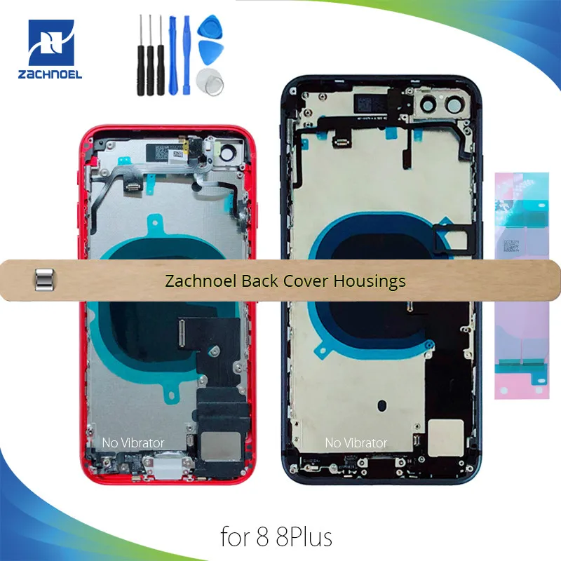 

Full Back Housing for IPhone 8 8G 8Plus Plus Middle Frame Chassis Battery Door Rear Cover Body with Flex Cable Parts Assembly