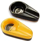 Керамическая пепельница для сигар, 1 домашний держатель, пепельница для курения, портативные табачные пепельницы, уличные аксессуары для сигар, сигар, галайнера