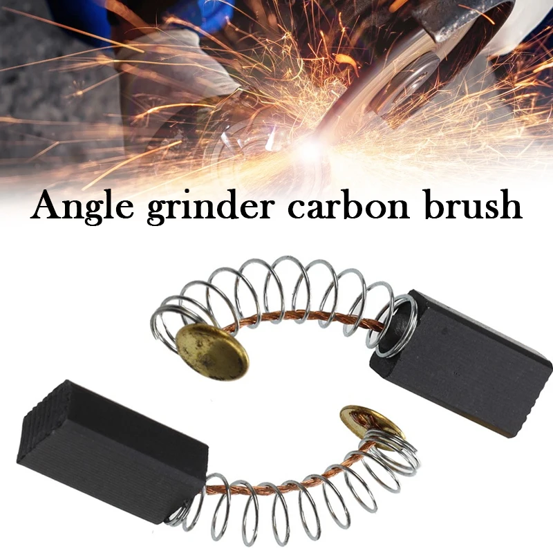 

10 шт., сменные угольные щетки для электрической угловой шлифовальной машины