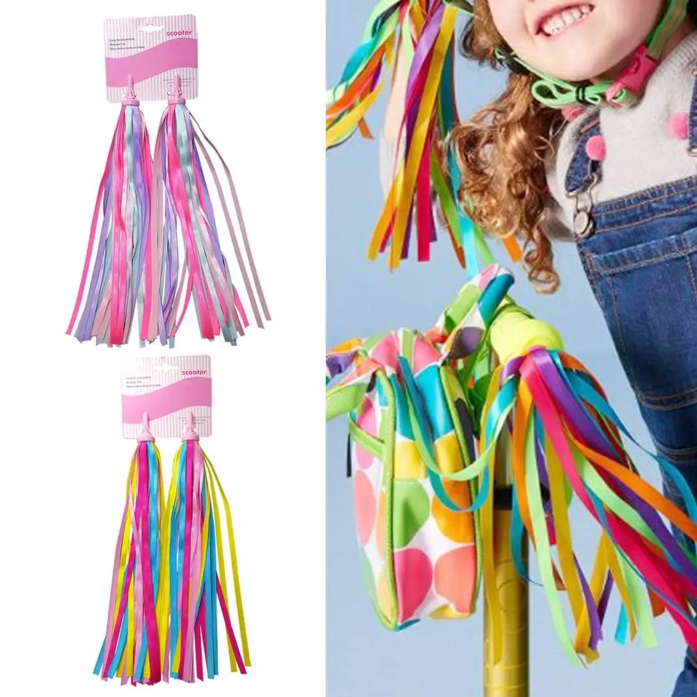 

Child Bike Handlebars Streamers Colorful Streamers For Scooter Bike Handlebars Streamers Tassel Ribbons Accessories Wholesale