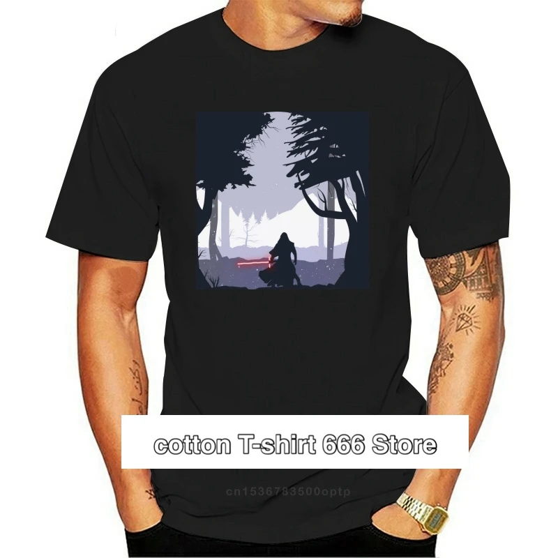 

Модная крутая Мужская футболка, забавная женская футболка Kylo Ren, Минималистичная Футболка с принтом на заказ