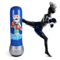 airmyfun inflatable boxing for adults kids 150cm blue punching bags fit for keep fit pvc inflatable toys for gifts