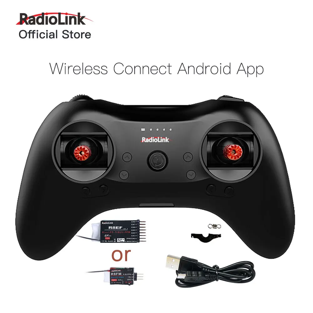 Радиоконтроллер Radiolink T8S 2,4G 8CH передатчик и R8EF или R8FM приемник ручка геймпад для фиксированного крыла FPV Дрон самолет