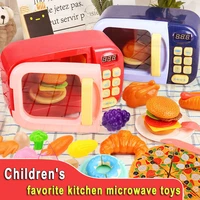 childrens simulation microwave oven kitchen toys kids pretend cook play toy electric household appliances analog microwave toys