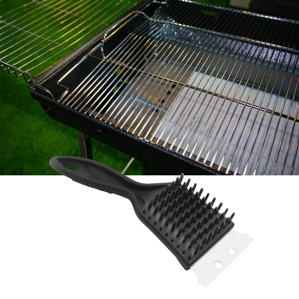 Щетка для чистки барбекю из стальной проволоки пластиковая щетка и гриля