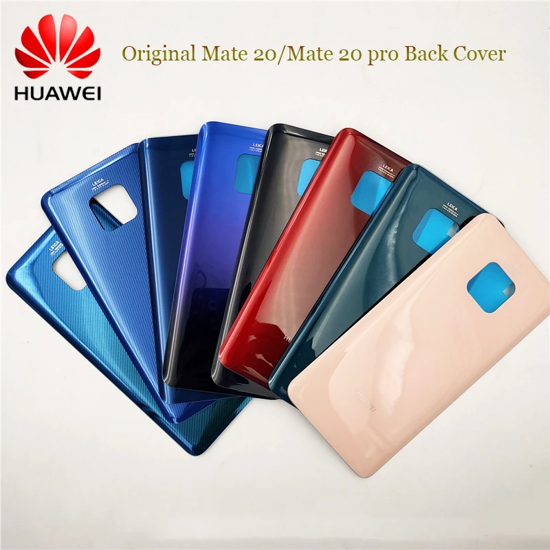 

Оригинальный стеклянный корпус Huawei Mate 20 Pro, задняя крышка, Сменный Чехол для батареи, корпус телефона для Mate20, запасная часть и логотип
