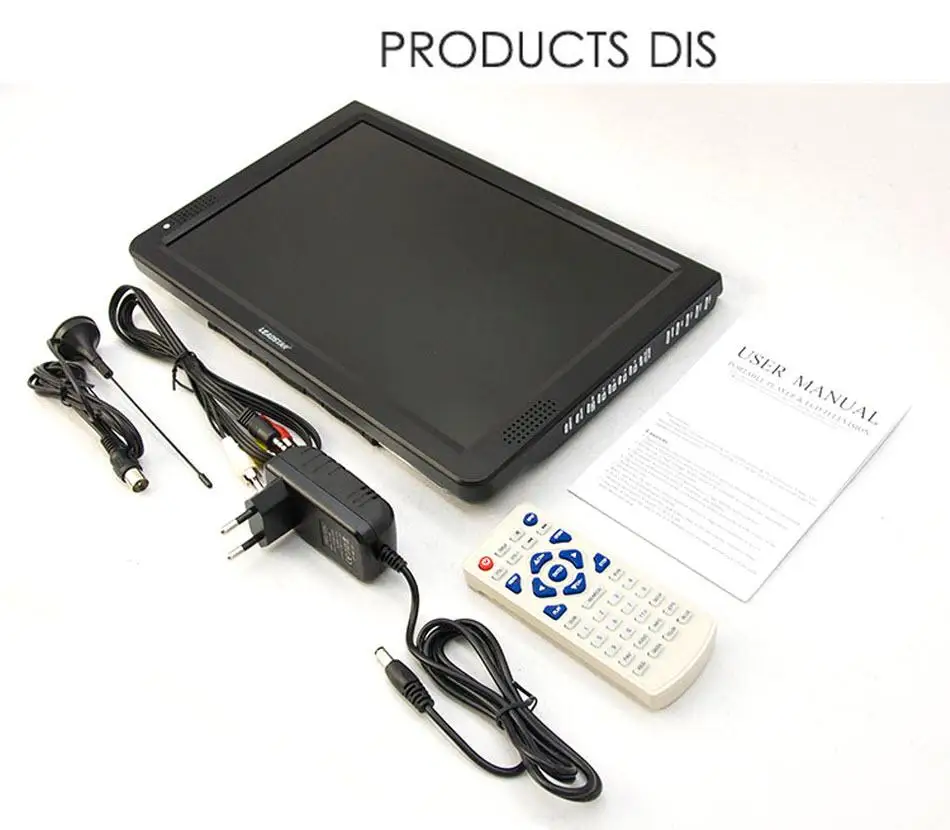 12-дюймовый светодиодный HD цифровой плеер LEADSTAR D12 AC3 DVB-T T2 ATSC аналоговый телевизор