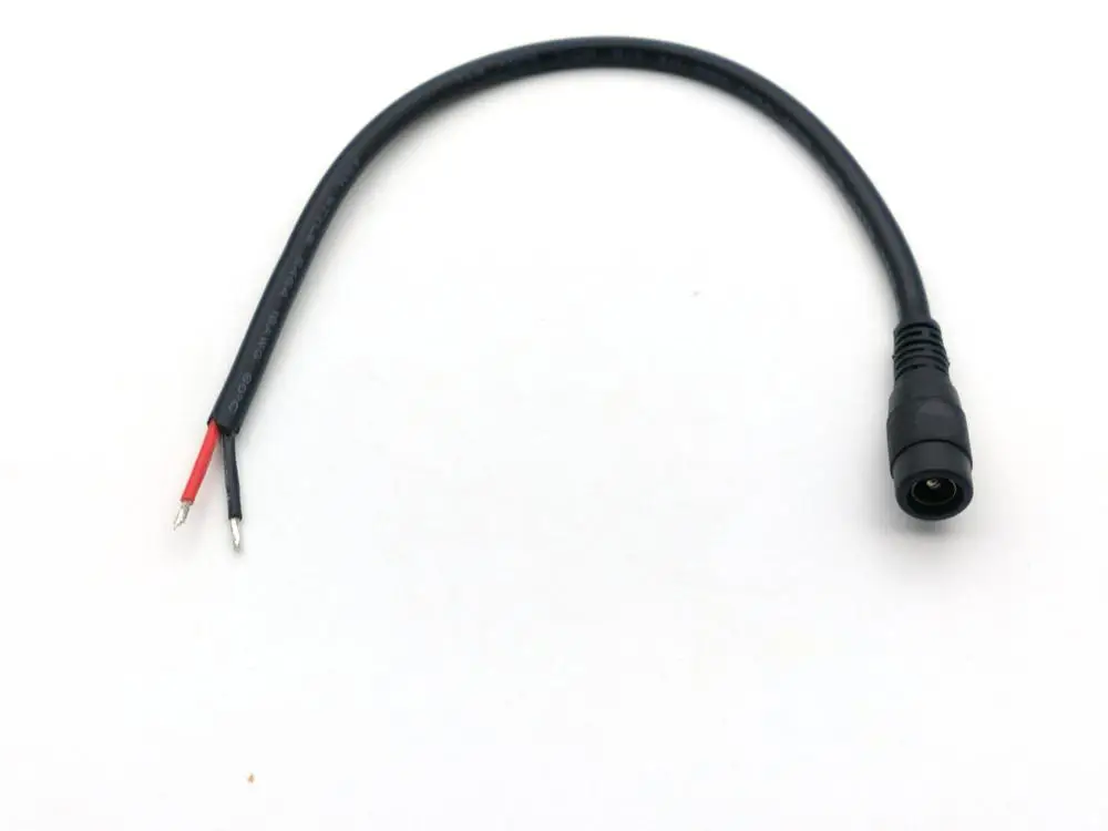 10 шт. 2 1 мм/2 5 мм x розетка питания постоянного тока 18AWG кабель 27 см|Соединители| |