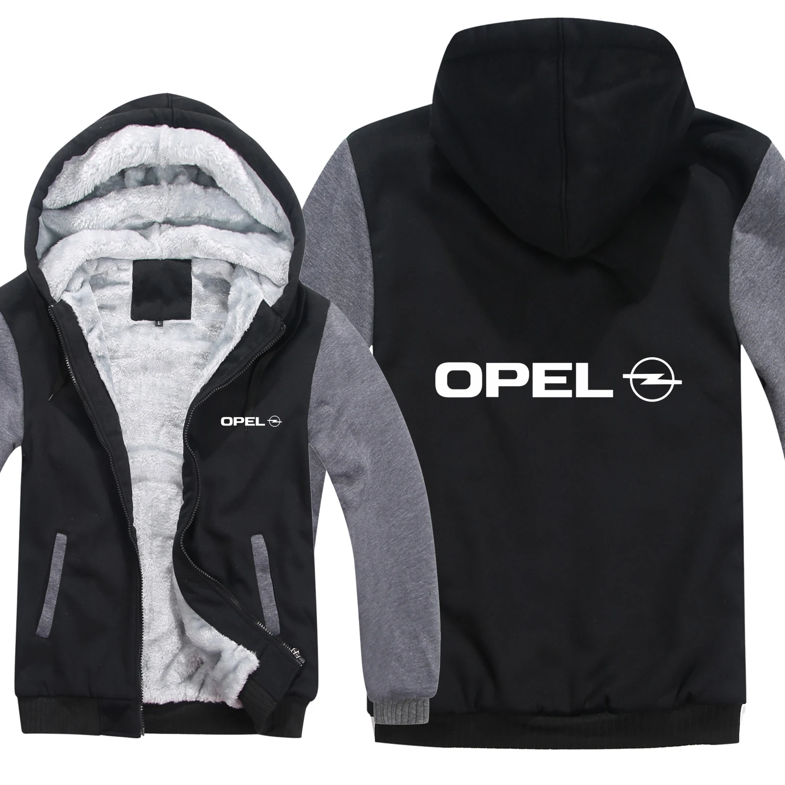 

For Opel Hoodies Thicken Jacket Wool Liner Fleece Pullover Man Coat Sweatshirts Coat