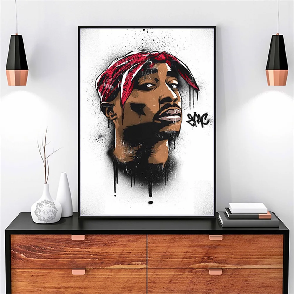 Общеизвестный B.I.G Бигги Смолс Тупак 2PAC Шакур хип хоп гангста рэп художественная