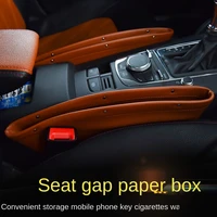 1pcs car storage box organizer universal car seat organizer card phone holder pocket seat gap slit pocket catcher organizer
