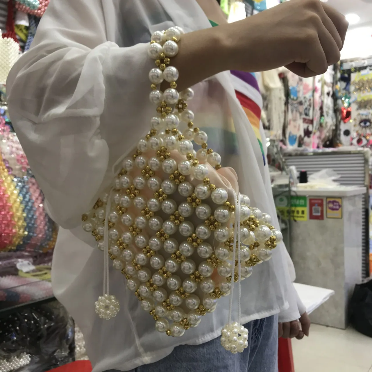 Роскошные брендовые дизайнерские сумки призматический квадратный жемчуг