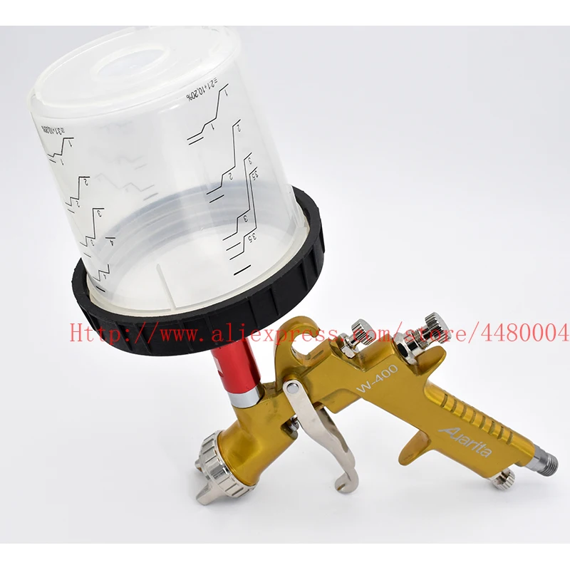 

LVMP w-400 spray gun gravity spray gun 1.5mm 600 paint mixing cup manual spray gun with no-clean cup