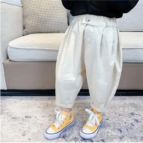 

Детские Весенние Брюки-шаровары для маленьких девочек, летние повседневные Модные хлопковые брюки, P4874