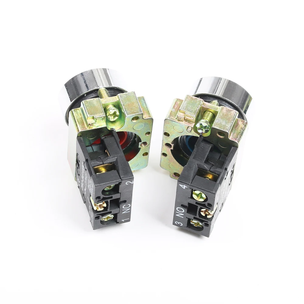 XB2-BA11 BA21 BA51 BA61 BA42 NO/NC 22 мм мгновенная кнопка смывания плоская переключения