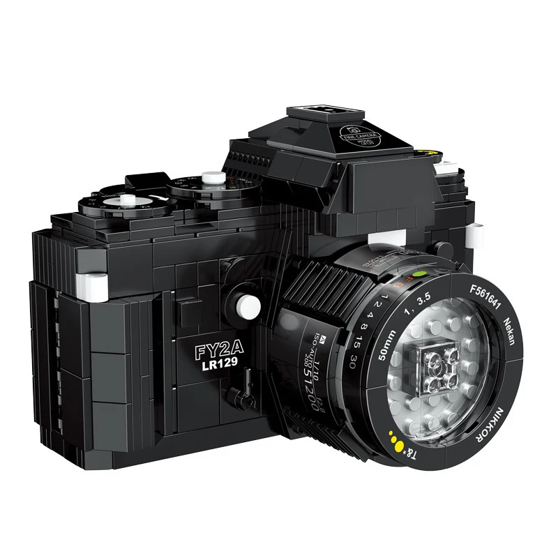 627 шт., Детский конструктор в стиле ретро