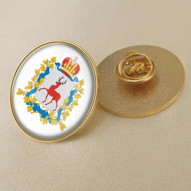 

Coat of arms of Nizhny Novgorod Region Lapel Pins/Broochs/Badges