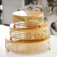 wedding gold cake stand dessert tray candy display plate for wedding holiday cake cupcake pan party supply kitchen accessories