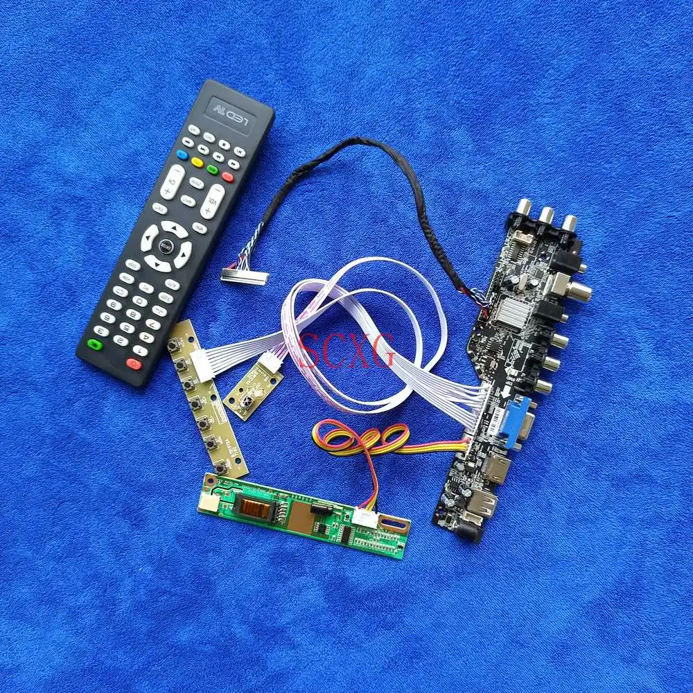 

AV VGA USB HDMI-compatible Digital DVB 1280*800 1CCFL KIT 30Pin LVDS Controller Board For LP141WX3-TLA1/TLB1/TLN1/TLP1/TLQ1/TLR1