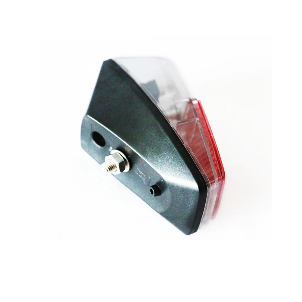 JS LED Battery Electric Bicycle Light Mount On The Mudguard Plastic Shining Js Safe Warning Taillight Bike Rear Accessories Part