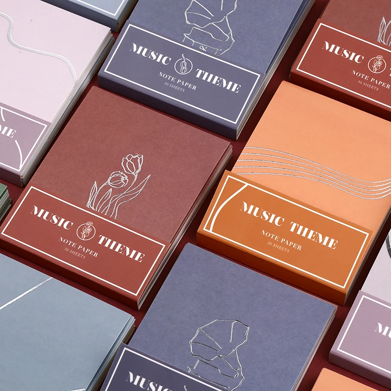 30 листов музыкальная серия &quotСимфония&quot винтажный блокнот Набор стикеров для