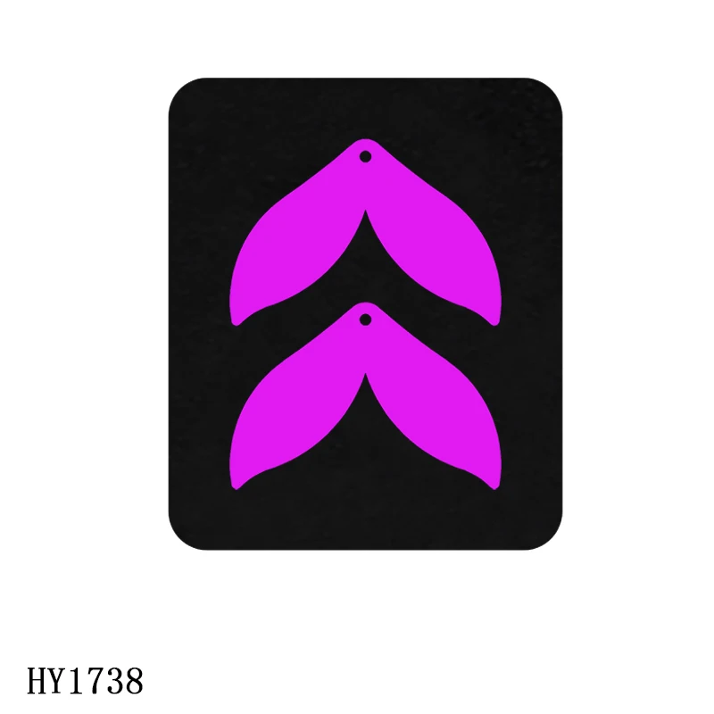 

Mermaid tail earrings cutting dies die cut & wooden dies Suitable for common die cutting machines on the marke