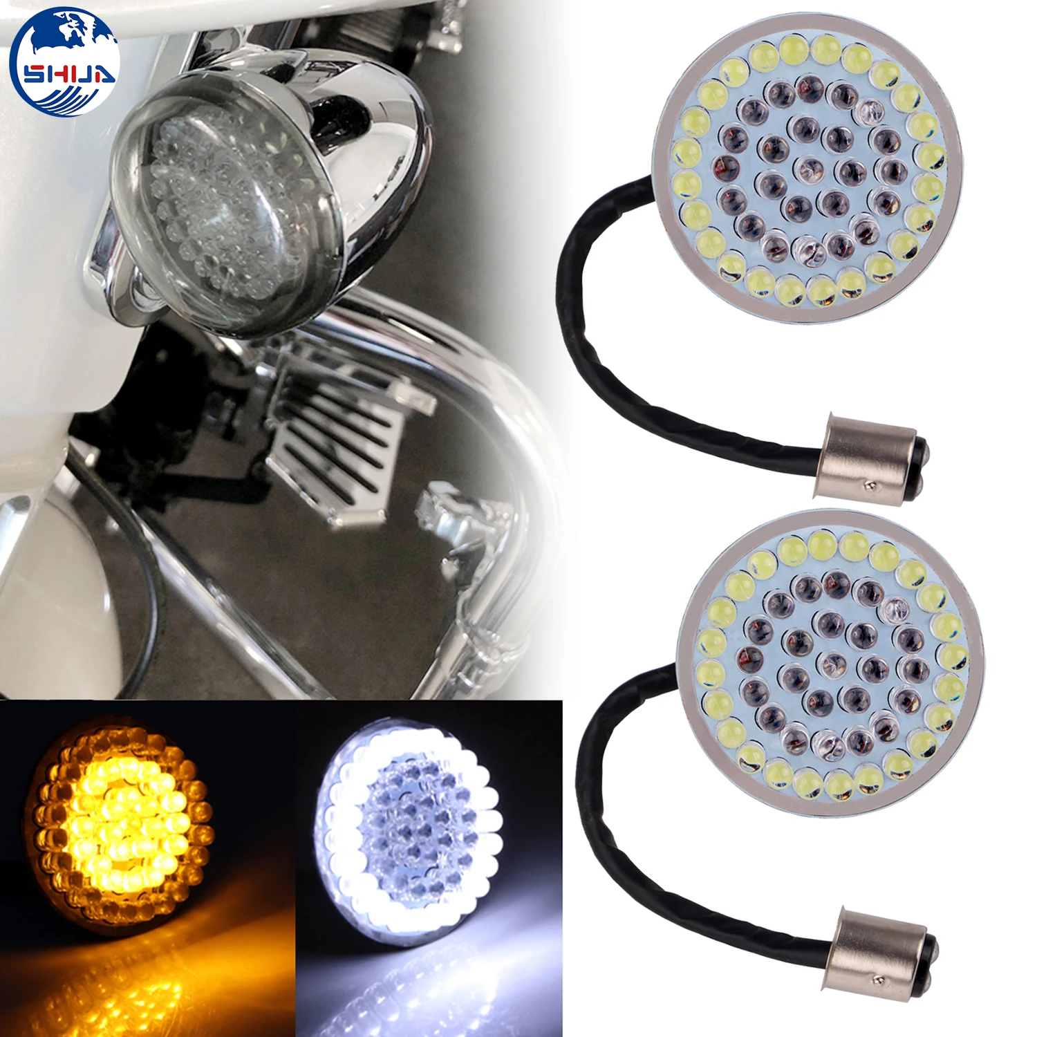 1157 светодиодный поворотник бег мигалка светильник с дым абажур для лампы