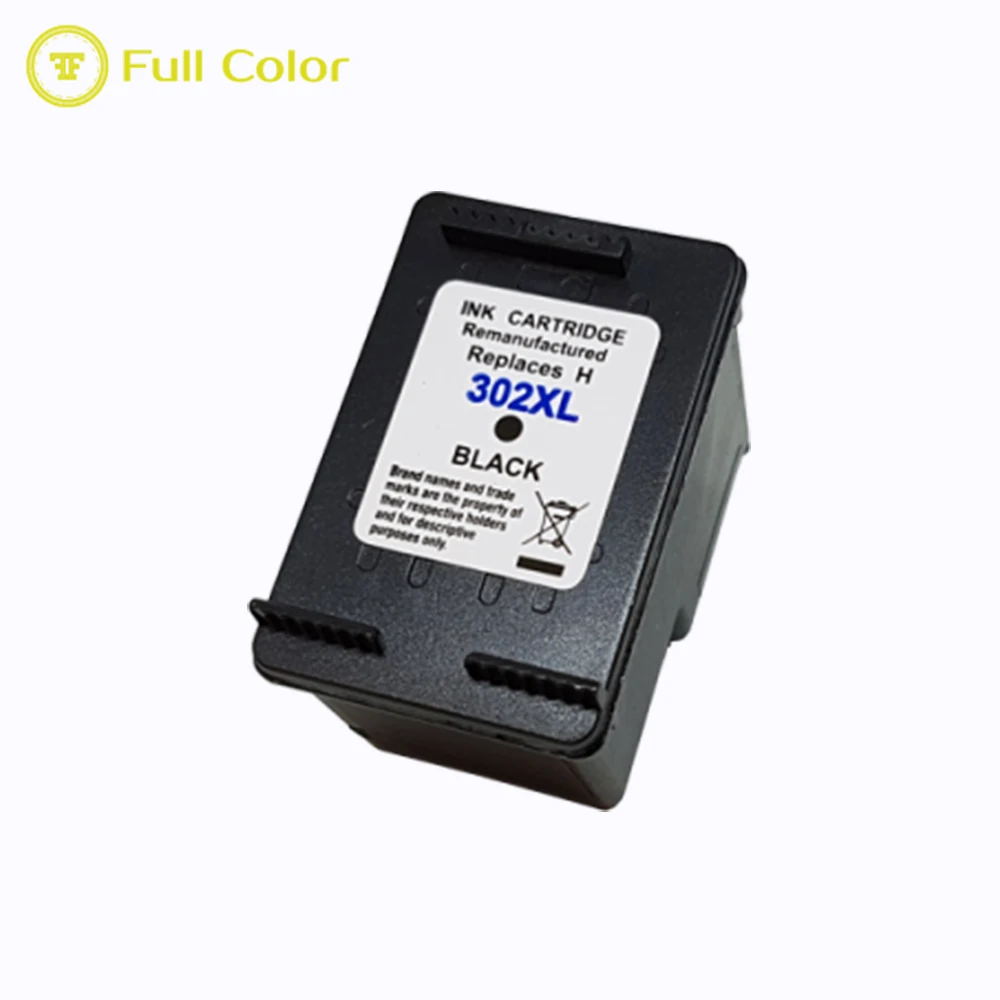 Полноцветный сменный чернильный картридж 302 совместимый с принтером hp officejet 3830 3831