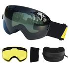 Лыжные очки LOCLE UV400, противотуманные, двухслойные, для катания на лыжах, сноуборде, лыжные очки с линзами ночного видения