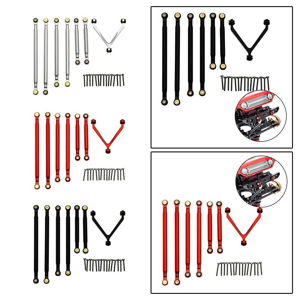 

7x 1/24 RC Aluminum Rod Link Linkage for Axial SCX24 AXI00002 Spare Parts