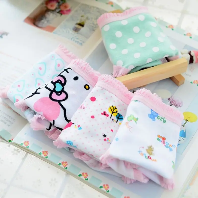 6 шт./компл. для девочек короткие трусы трусики детское нижнее белье детские